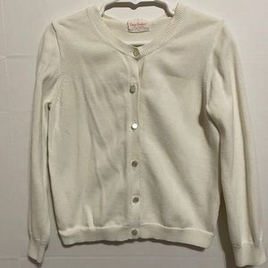 Crewcuts white cardigan size 6-7